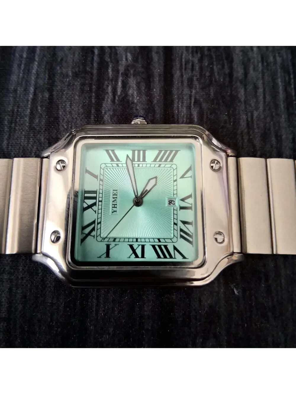 Vintage‎ Inspired Square Milano Mens Tiffany Roman Dial Watch